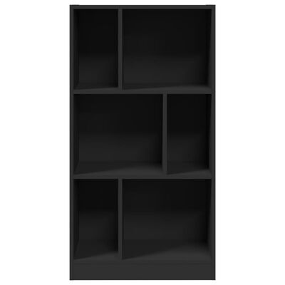 vidaXL Bücherregal Schwarz 57x28,5x107,5 cm Holzwerkstoff