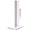 vidaXL Zaunpfosten 20 Stk. Silbern 200 cm Verzinkter Stahl
