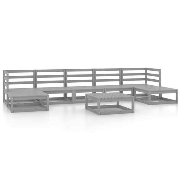 vidaXL 8-tlg. Garten-Lounge-Set Massivholz Kiefer