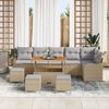 vidaXL Garten-Sofa-Set 10 pcs Beige Poly-Rattan