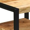 vidaXL Badezimmerm&ouml;bel Set mit Regal 3 pcs Braun Massivholz Mango
