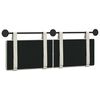 vidaXL H&auml;ngevorderseite Wandmontiert Creme 130 x 55 x 5 cm Samt