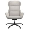 vidaXL Relaxsessel Hellgrau Wildleder-Optik