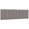 vidaXL Bett mit Matratze "Hanko" Taupe 160x200 cm Stoff