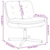vidaXL Drehender Entspannungsstuhl Creme 63 x 75 x 76 cm Samt