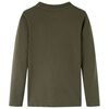 Kinder-Langarmshirt Khaki 92