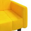 vidaXL Schlafsofa 2-Sitzer Gelb Samt