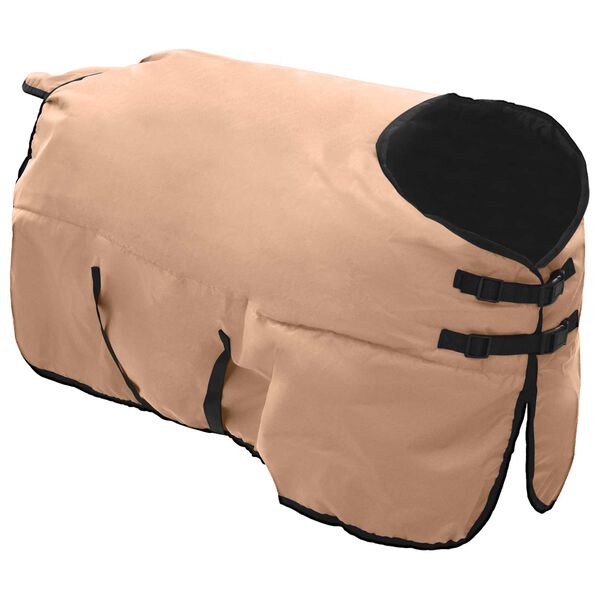 vidaXL Pferdedecke Cappuccino 135 cm Polyester