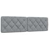 vidaXL Bettgestell ohne Matratze Hellgrau 180x200 cm Stoff