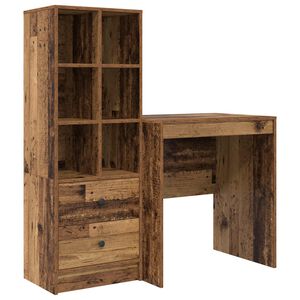 vidaXL Schreibtisch Altholz 115,5 x 50 x 127 cm 2 stk.