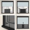 vidaXL Teleskop-Fliegengitter f&uuml;r Fenster Anthrazit (100-193)x75 cm