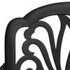 vidaXL 3-tlg. Bistro-Set Schwarz Aluminiumguss