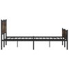 vidaXL Metallbett ohne Matratze R&auml;uchereiche 193x203 cm