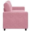 vidaXL Zweisitzer-Sofa Rosa 140 cm Samt