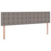 vidaXL Bett mit Stauraum und LED Taupe 160 x 200 cm Polyester