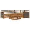 vidaXL Outdoor-Sofagarnitur 5 pcs Natur Massivholz Akazie