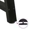 vidaXL Couchtischbeine A-Form 2 Stk. Schwarz 60x(30-31) cm Stahl