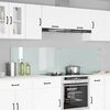vidaXL K&uuml;chenr&uuml;ckwand 2 pcs Wei&szlig; 100 x 50 cm Geh&auml;rtetes Glas