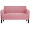 vidaXL Zweisitzer-Sofa Rosa 109 cm Samt