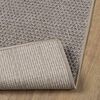 vidaXL Bereichsteppiche Quadratisch LUGO Taupe 120 x 120 cm Polyester