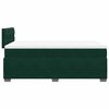 vidaXL Boxspringbett mit Matratze Dunkelgr&uuml;n 120x200 cm Samt