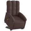 vidaXL Massagesessel mit Aufstehhilfe Dunkelbraun Stoff