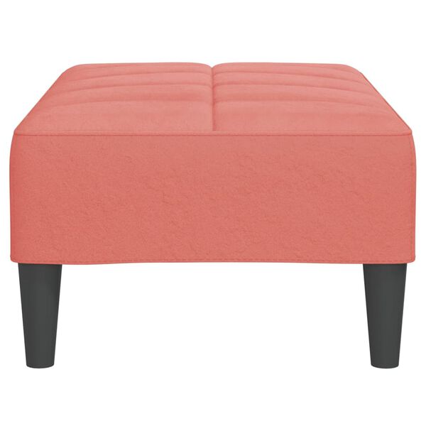 vidaXL Fu&szlig;hocker Rosa 78x56x32 cm Samt