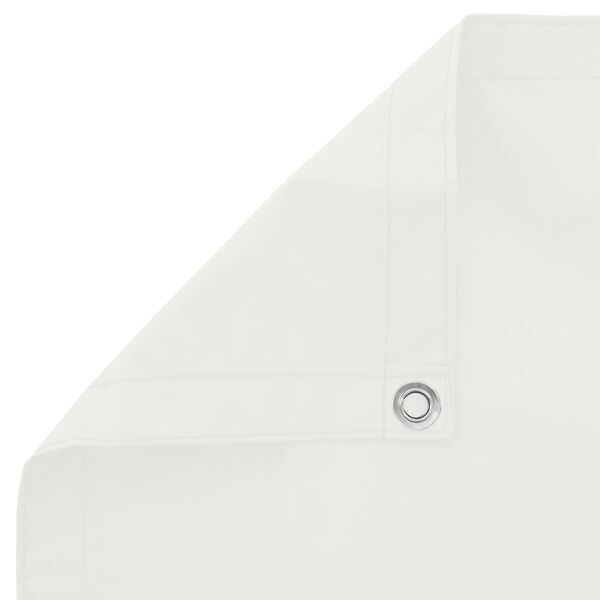 vidaXL Balkonsichtschutz Wei&szlig; 110 x 700 cm Oxford-Stoff