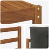 vidaXL Outdoor-Sofagarnitur mit Kissen 8 pcs Natur und Anthrazit