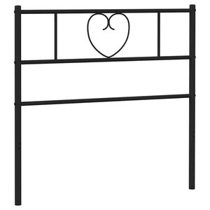 vidaXL Ersatz-Kopfteil Metall Schwarz 90 cm