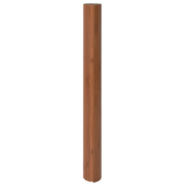 vidaXL Teppich Rechteckig Braun 70x200 cm Bambus