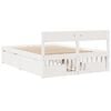 vidaXL Massivholzbett ohne Matratze Weiß 120x190 cm Kiefernholz
