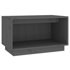vidaXL TV-Schrank Grau 60x35x35 cm Massivholz Kiefer