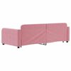 vidaXL Tagesbett Ausziehbar Rosa 90x200 cm Samt