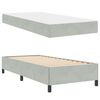 vidaXL Bettrahmen mit Matratze Hellgrau 100 x 200 cm Stoff
