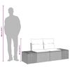 vidaXL Gartensofa Beige 123 x 62 x 69cm Poly-Rattan