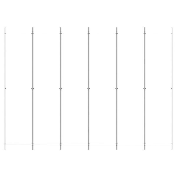 vidaXL 6-tlg. Paravent Wei&szlig; 300x220 cm Stoff