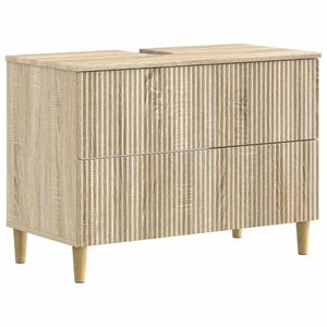 vidaXL Waschbeckenschrank ARNHEM Sonoma-Eiche 82 x 41 x 59 cm