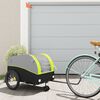 vidaXL Fahrradanh&auml;nger Schwarz und Gr&uuml;n 45 kg Eisen