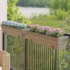 vidaXL Pflanzkasten mit Haken 2 Stk. Grau Poly Rattan