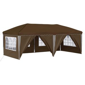 vidaXL Pop-up Partyzelt 575 x 288 x 245 cm Taupe