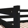 vidaXL Ausziehbares Tagesbett ohne Matratze Schwarz 90x190 cm