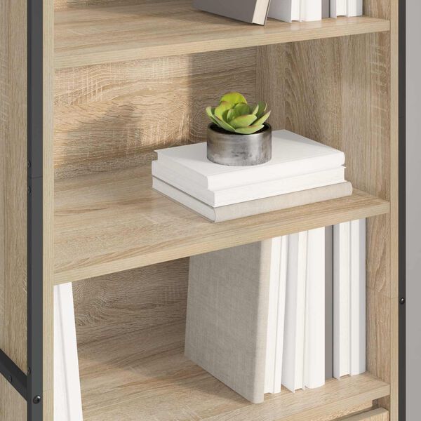 vidaXL Hohe Schr&auml;nke 2 pcs Sonoma 60 x 36 x 200 cm Holzwerkstoff
