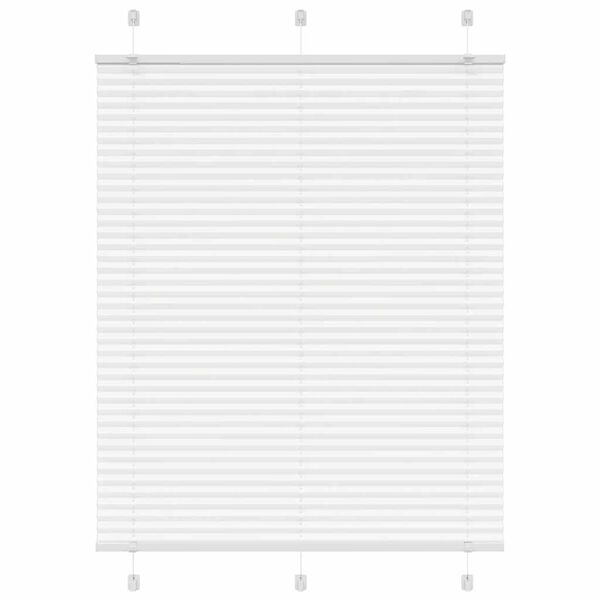vidaXL Plissee Wei&szlig; 105x100 cm Stoffbreite 104,4 cm Polyester