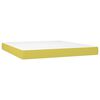 vidaXL Boxspringbett mit Matratze & LED Gr&uuml;n 180x200 cm Stoff