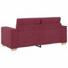 vidaXL Loveseat-Sofa Weinrot 140 cm Stoff