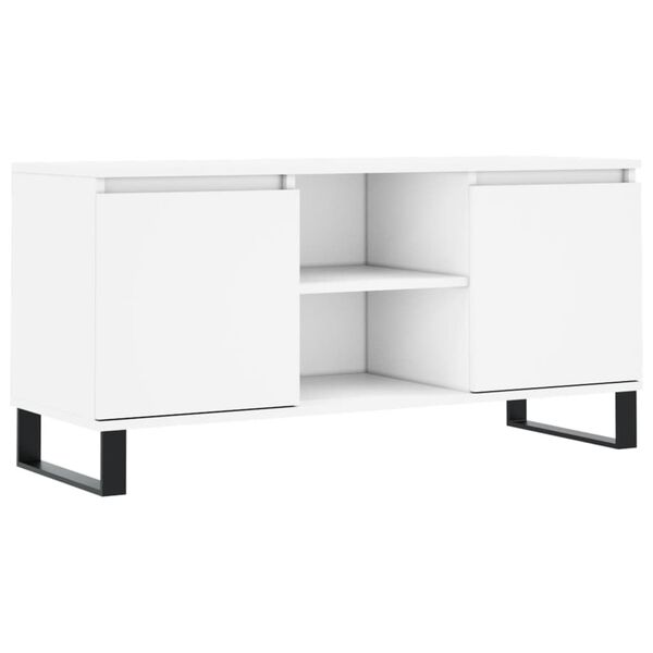 vidaXL TV-Schrank Wei&szlig; 104x35x50 cm Holzwerkstoff