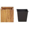vidaXL Garten-Hochbeet 33,5&times;33,5&times;33,5 cm Massivholz Akazie