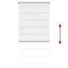 vidaXL Zebra-Rollo 80,9 x 150 cm, Stoffbreite 76,7 cm, Wei&szlig;