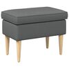 vidaXL Hocker Dunkelgrau 55 x 35 x 41 cm